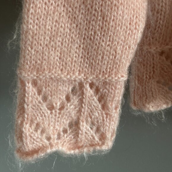 Vintage Fuzzy Pink Sweater - Picture 4 of 8